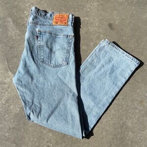 Levi’s 505 blue denim jeans